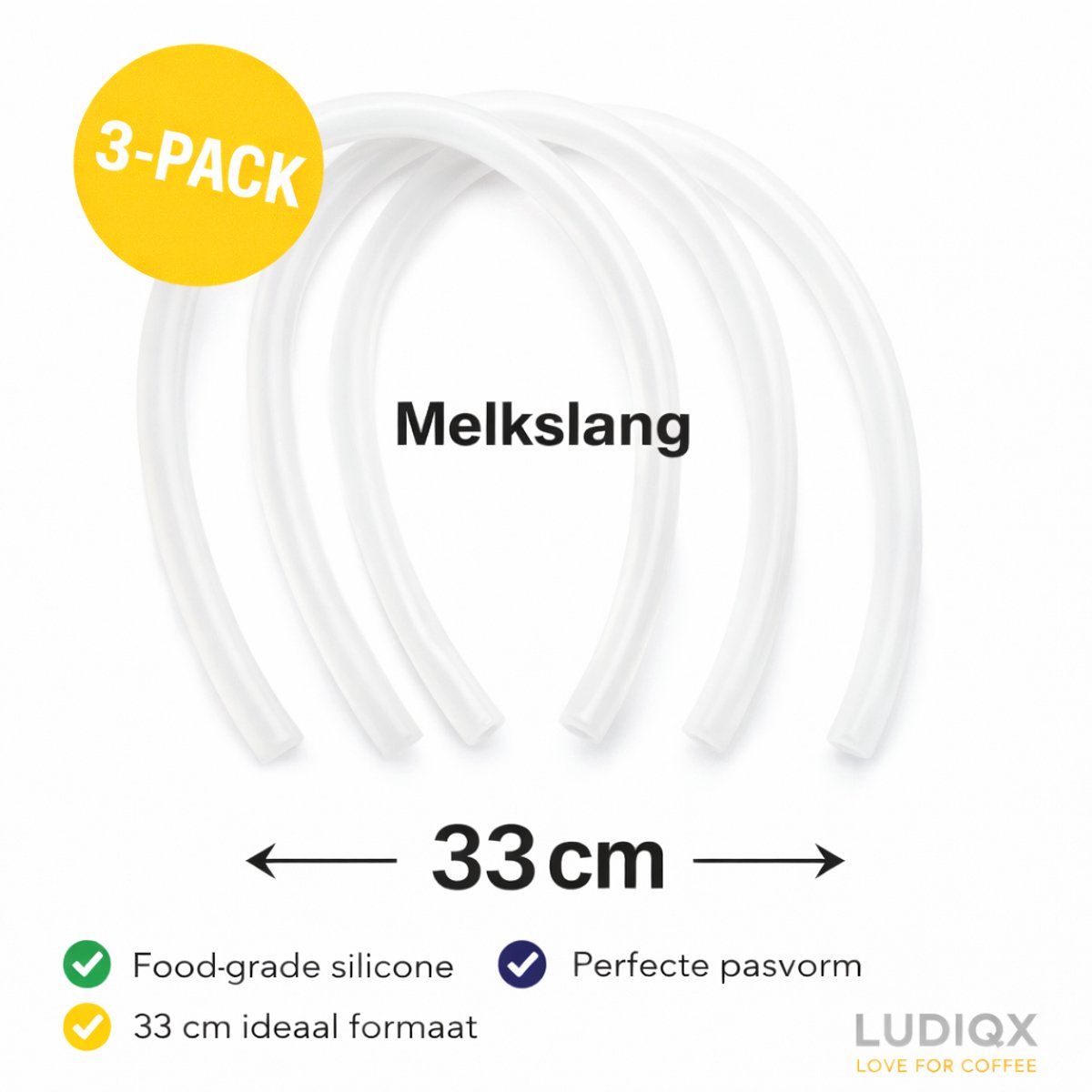 Melkslang voor cappuccino (3x 33 cm) Jura, Melitta, Nivona e.a.