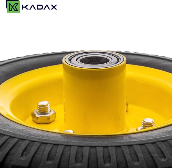 KADAX steekwagenwiel 200 x 55 mm, 1 stuk, lekbestendig vervangingswiel 2.50-4 voor steekwagens, transportkarren en tuintrolleys, kruiwagenwiel met 17 mm asboring van Merkloos	 — afbeelding 3
