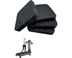 4 stuks anti-trillingsmatten - geluidsisolatiemat - Geluidsisolatiepads voor wasmachinesokkel - Beschermende loopbandmat - vloerbeschermingsmat - anti-trillingsmat - Voor vloerbescherming - voor wasmachine, droger en fitnessapparatuur - 9 x 9 x 2 cm