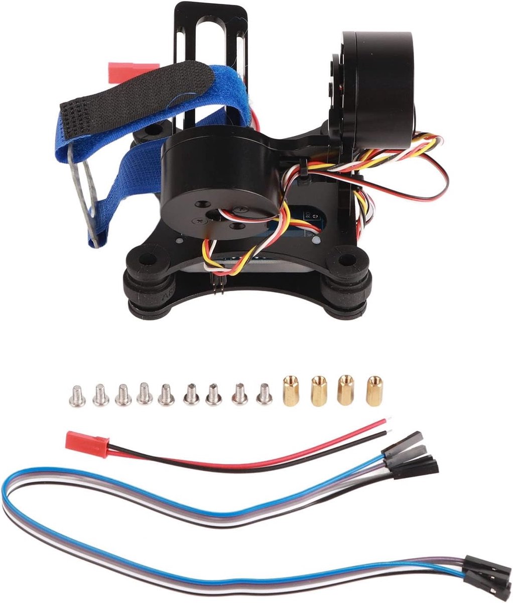 Drone Camera Gimbal - FPV Stabilisator - Stabiele Beelden - Aluminium Constructie - 16x12x9 cm - Zwart