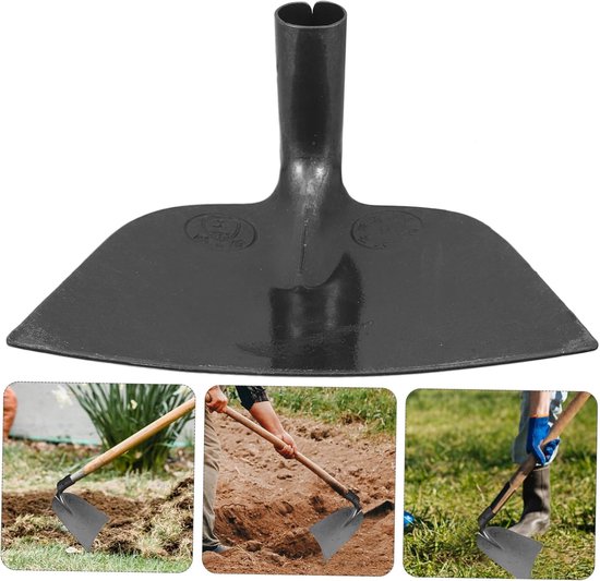 Schoffel Gereedschap - Tuin Landbouw - Onkruid Wieden - Geïntegreerd Ontwerp - 24.5X20X20CM - Zilver — afbeelding 4