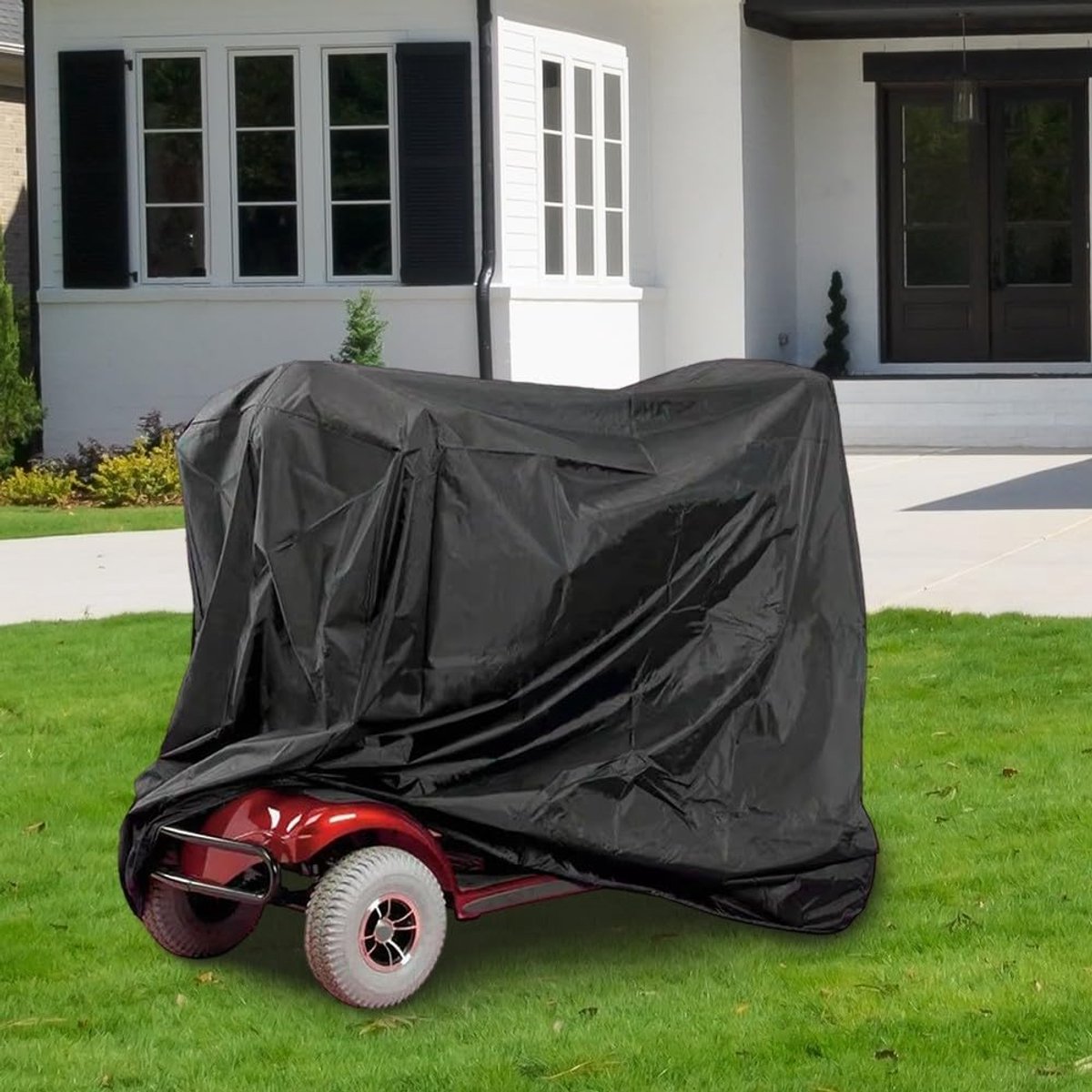 Scootmobiel Beschermhoes - Hulpmiddel Cover - Buiten Bescherming - Waterdicht Ademend - 142x66x91cm - Zwart