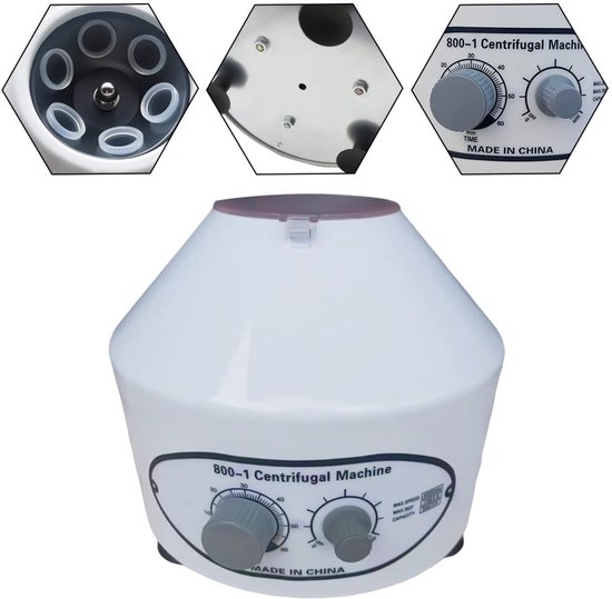 Laboratorium Microcentrifuge Tafelmodel 4000 RPM Capaciteit 6x20ml Digitale Timer van Merkloos — afbeelding 2
