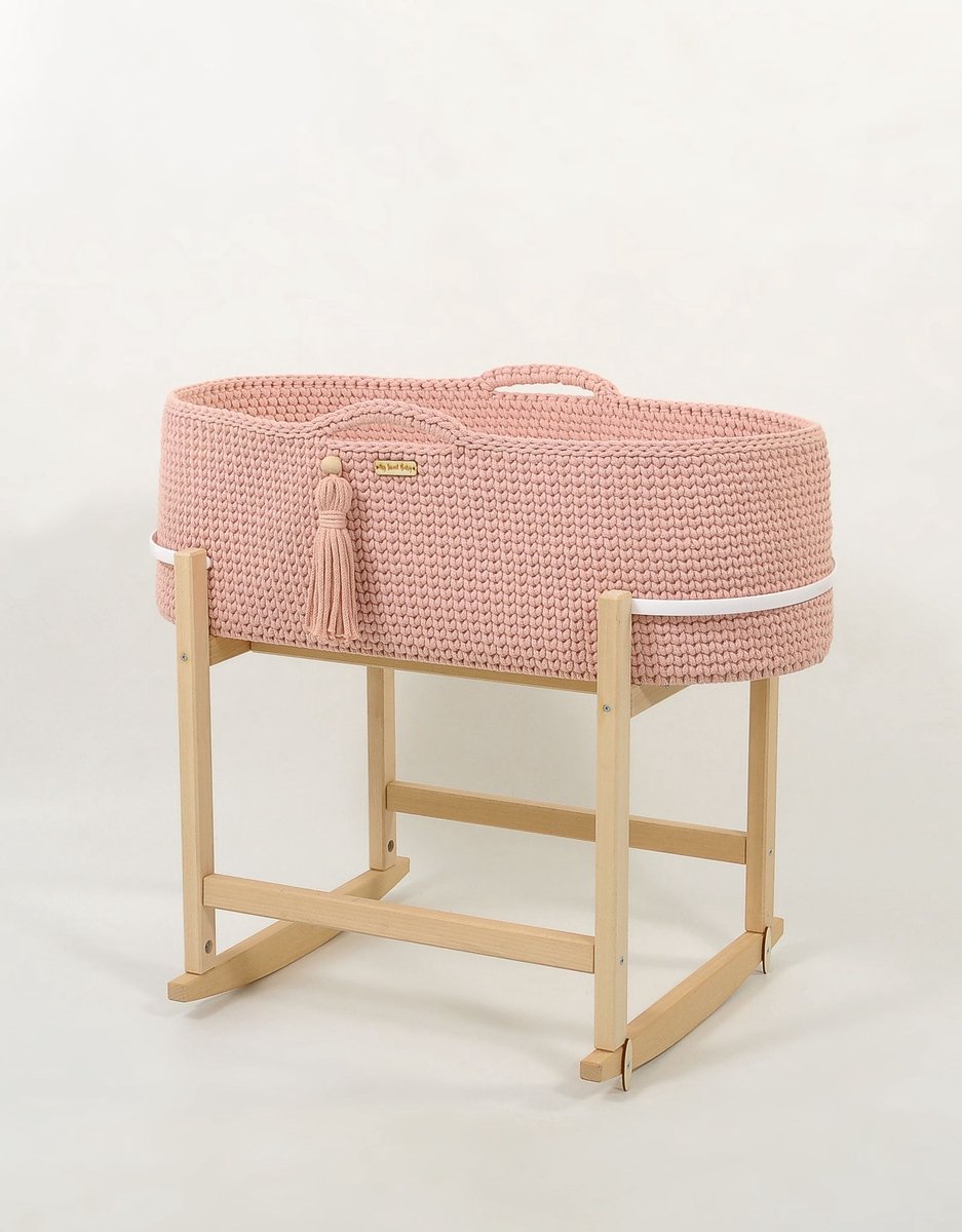 Mozesmand Met Wiegstandaard Cuña Pastel Roze