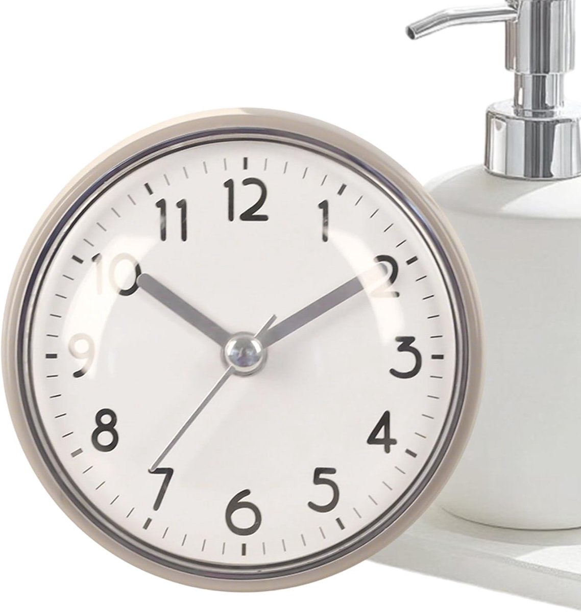 Waterdichte Badkamerklok - Zuignap Klok - Douche Timer - Draagbare Wandtimer - 76 cm - Wit