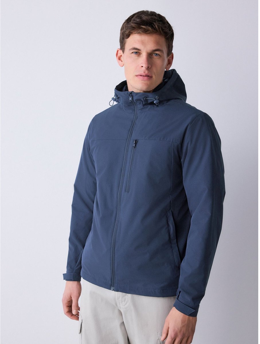 Next - Heren - Regenbestendig windjack - Blauw