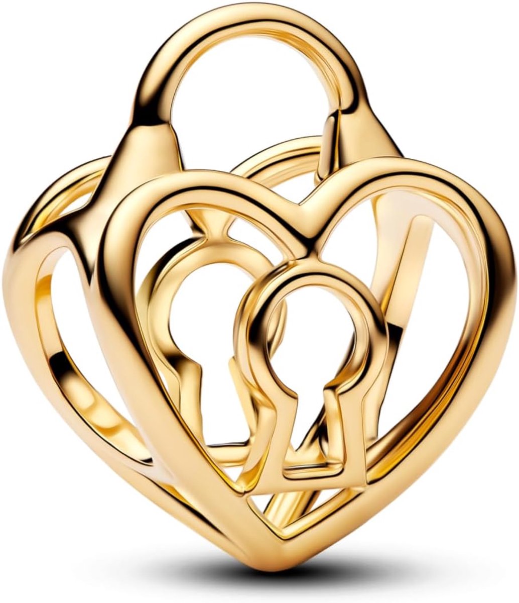 Dames Bedel - Sieraad Hanger - Armband Versieren - Liefdesthema Ontwerp - 50x30x10mm - Goud