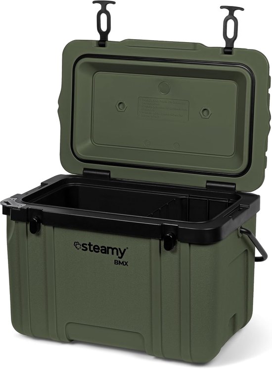 Koelbox 26 Liter - Bouw Koelbox - Intensief Gebruik - Extra Stabiel Robuust - 55x36x37cm - Groen van Koelbox. — afbeelding 4