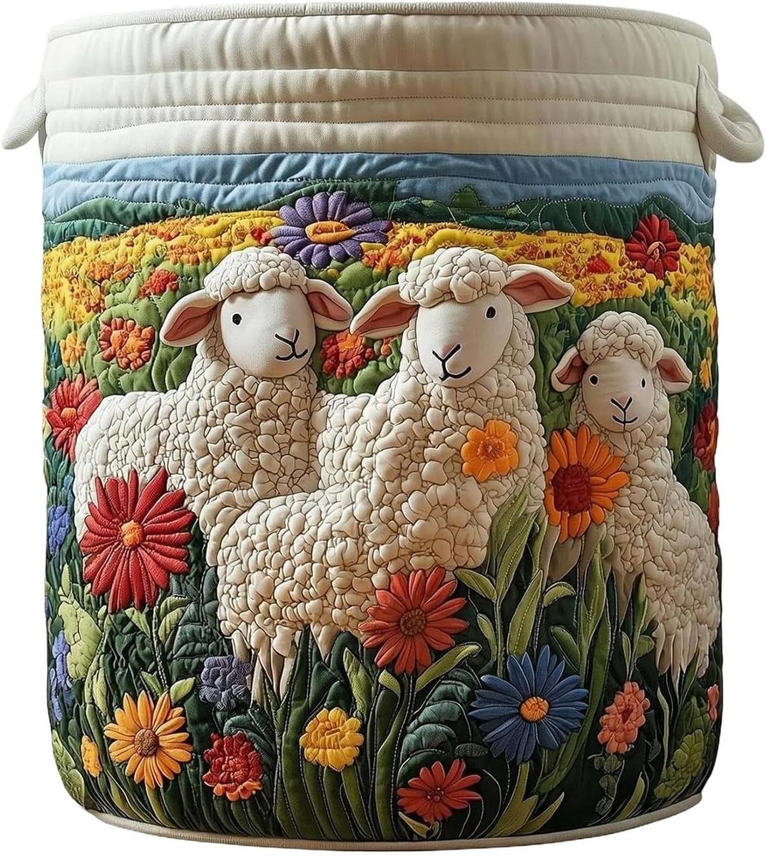 Stoffen Opbergmand - Was Corf - Huishoudelijk Organiseren - Met Handgrepen - 71x50cm