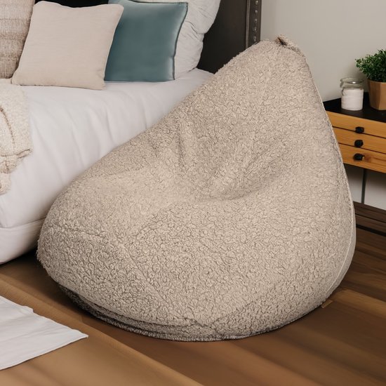 Zitzak bankhoes (geen vulling) - Premium zachte teddy fleece stof