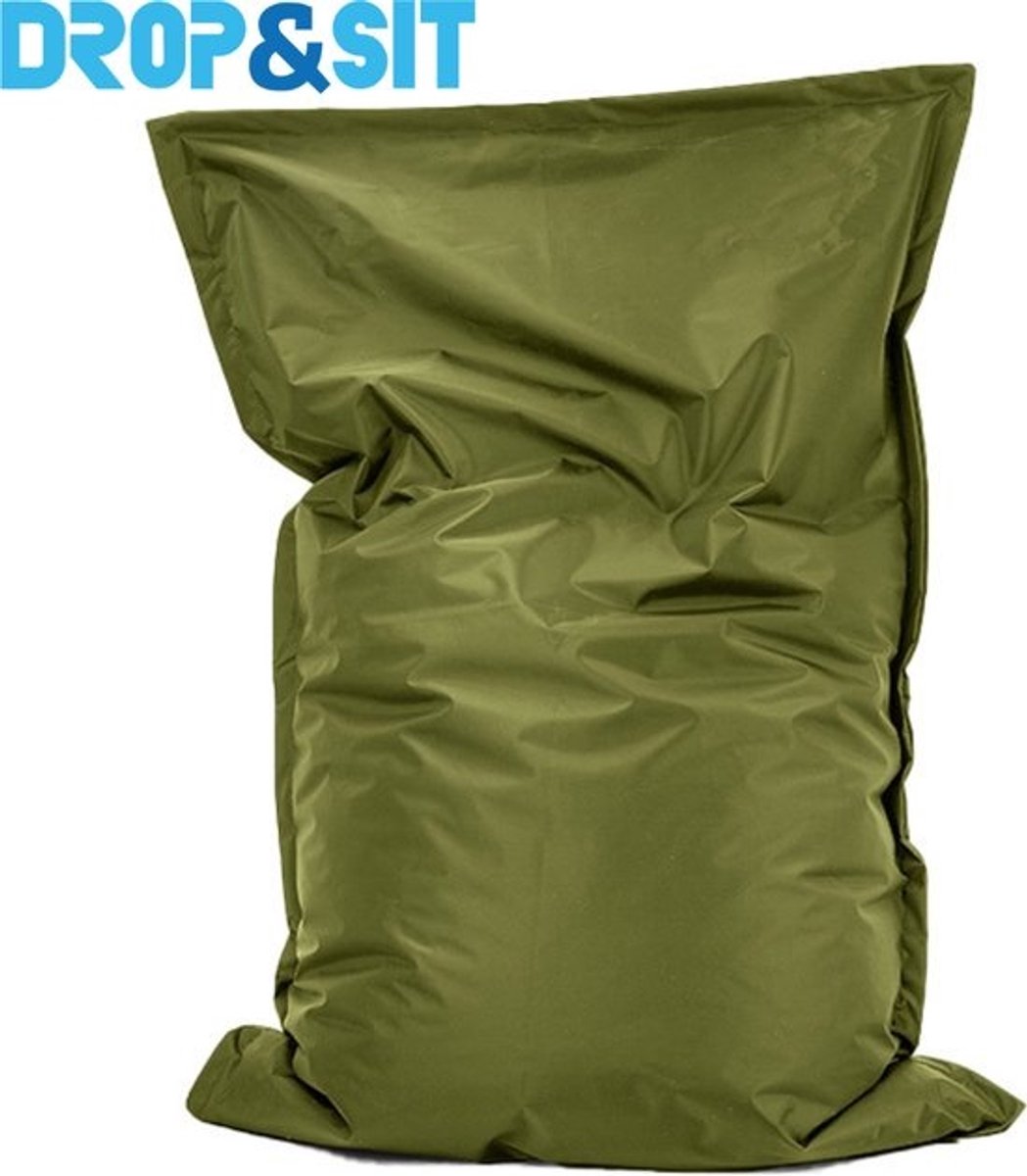 Parya HOME Drop & Sit - Zitzak - Olijf - 100x150 cm - Voor binnen en buiten
