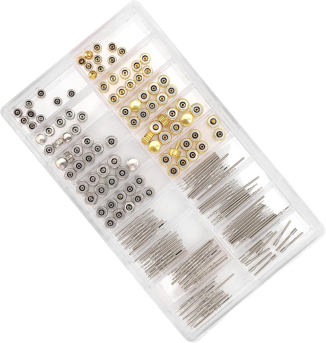 Horloge Reparatie Set - Onderdelen Gereedschap - Horloges Maken - Duurzaam Roestvrij Staal - Diverse Maten - Zilver