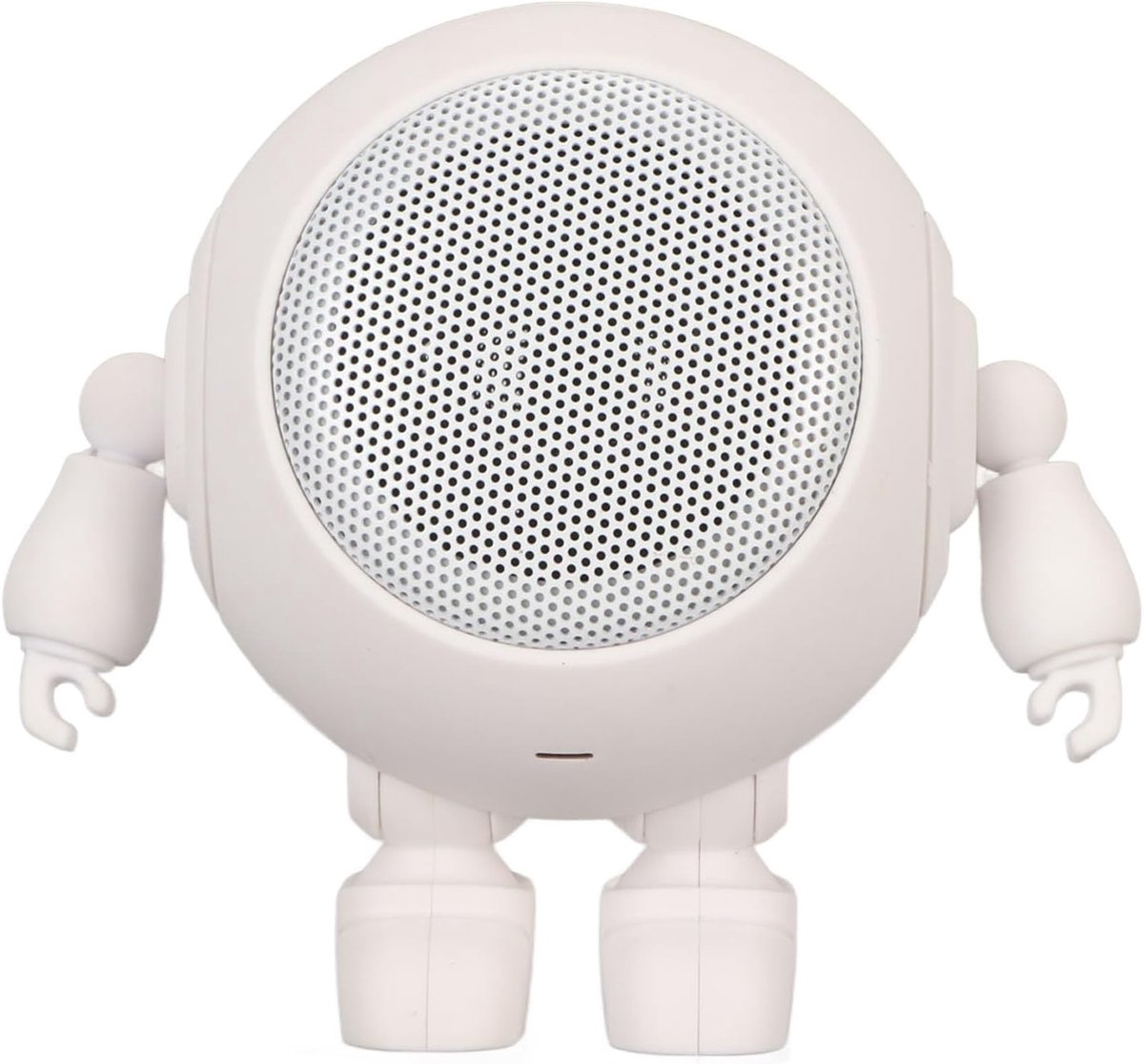 Robot Luidspreker - Draagbare Speaker - Feesten Buiten - Ingebouwde Microfoon - 10x9x6 cm - Wit
