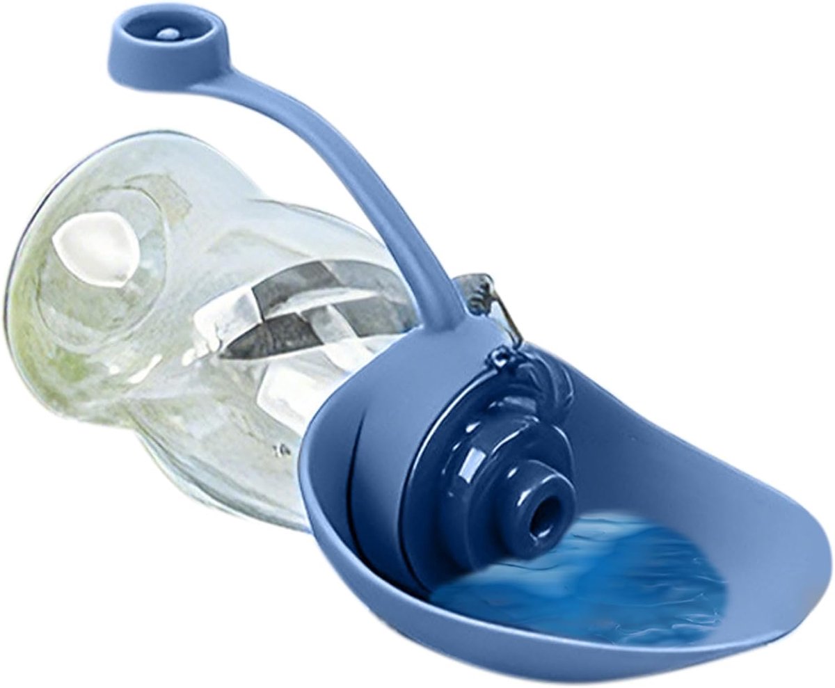 Honden Drinkbak - Waterdispenser Reisbak - Buitenshuis Hydrateren - Lekvrije Anti-mors Beker - 145 cm Hoog - Blauw