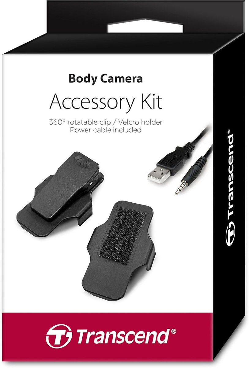 Bodycam Accessoireset - Bevestigingskit - Veilige Bevestiging - 360 Graden Clip - 8.45 x 3.25 cm