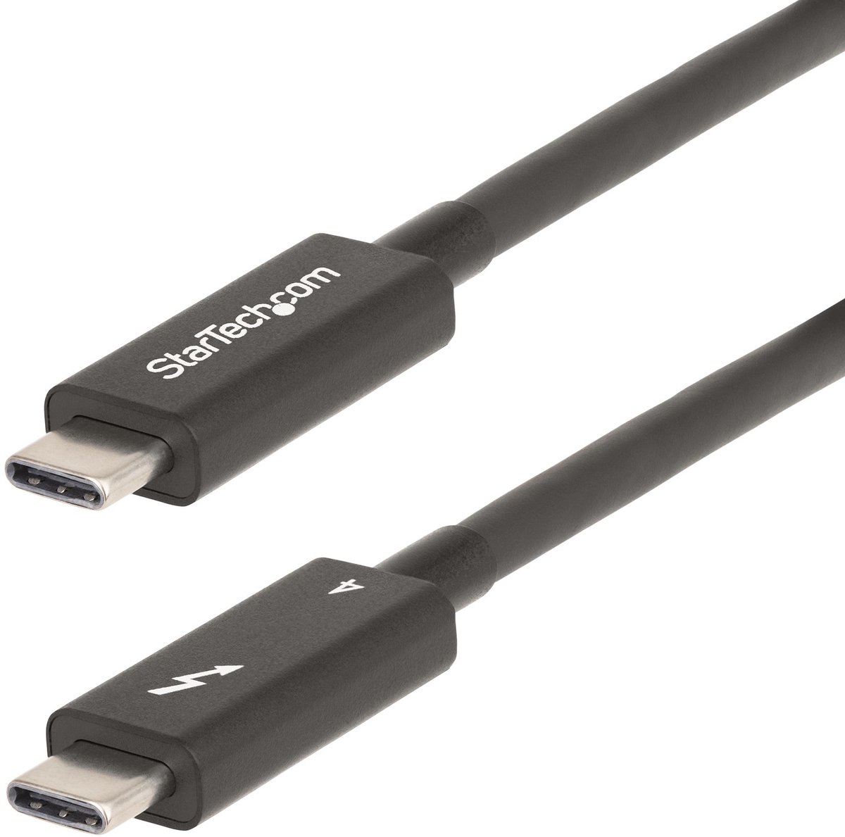 StarTech.com 6ft (2m) Active Thunderbolt 4 Cable, 40Gbps, 100W PD, 4K8K, Intel Certified, Compatible wThunderbolt 3USB 3.2DisplayPort (A40G2MB-TB4-CABLE) - USB-kabel