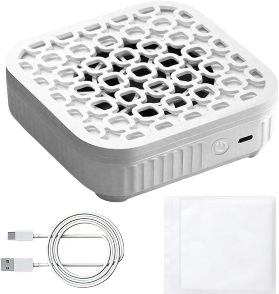 Nagelstofzuiger Apparaat - Manicure Reiniger - Stofvrij Werken - Krachtige Zuigkracht - 16 x 15 x 5 cm