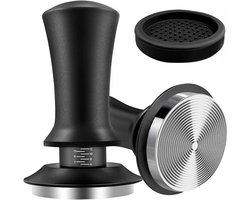 Espresso Tamper Set met Veermechanisme en Mat - RVS Koffie Tamper 53mm 54mm - Espressomachine - Barista Koffie Stamper Accessoires