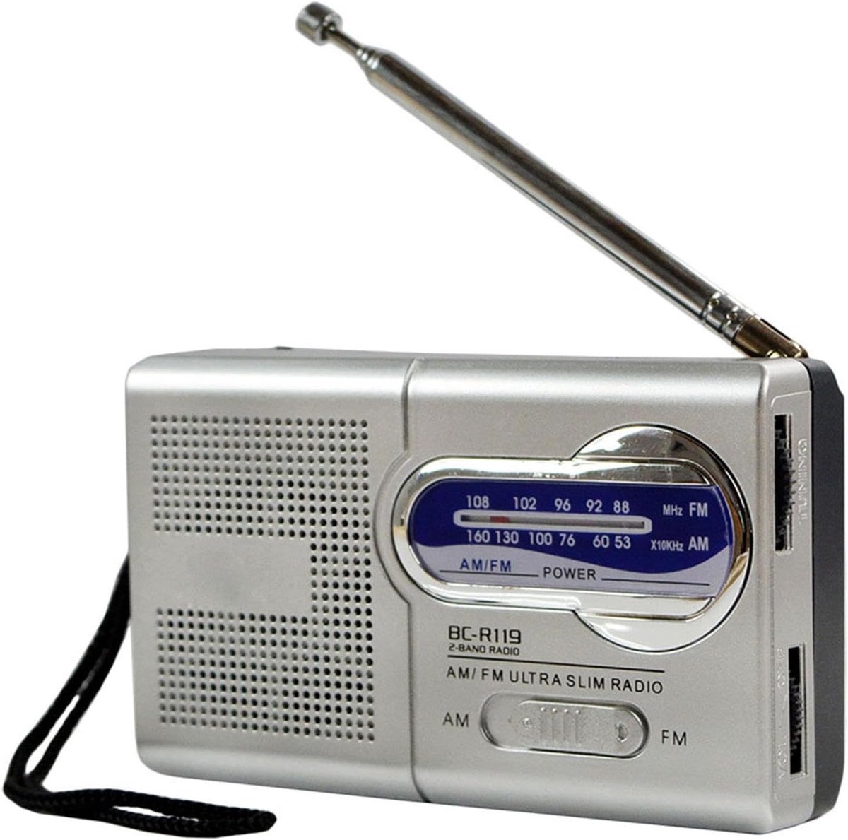 Draagbare Radio - Noodradio Weer - Stroomuitval Luisteren - Hoofdtelefoon Aansluiting - Compact Formaat - Meerkleurig