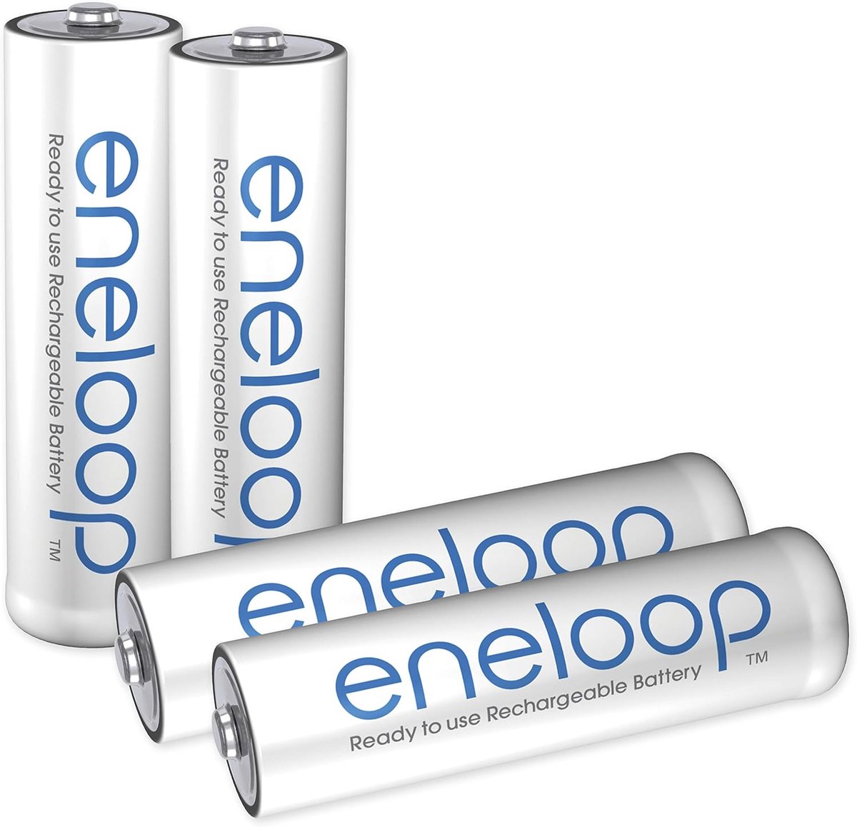 Oplaadbare Batterijen - Micro AAA Accu - Direct Gebruik - Lage Zelfontlading - 800 mAh - Wit