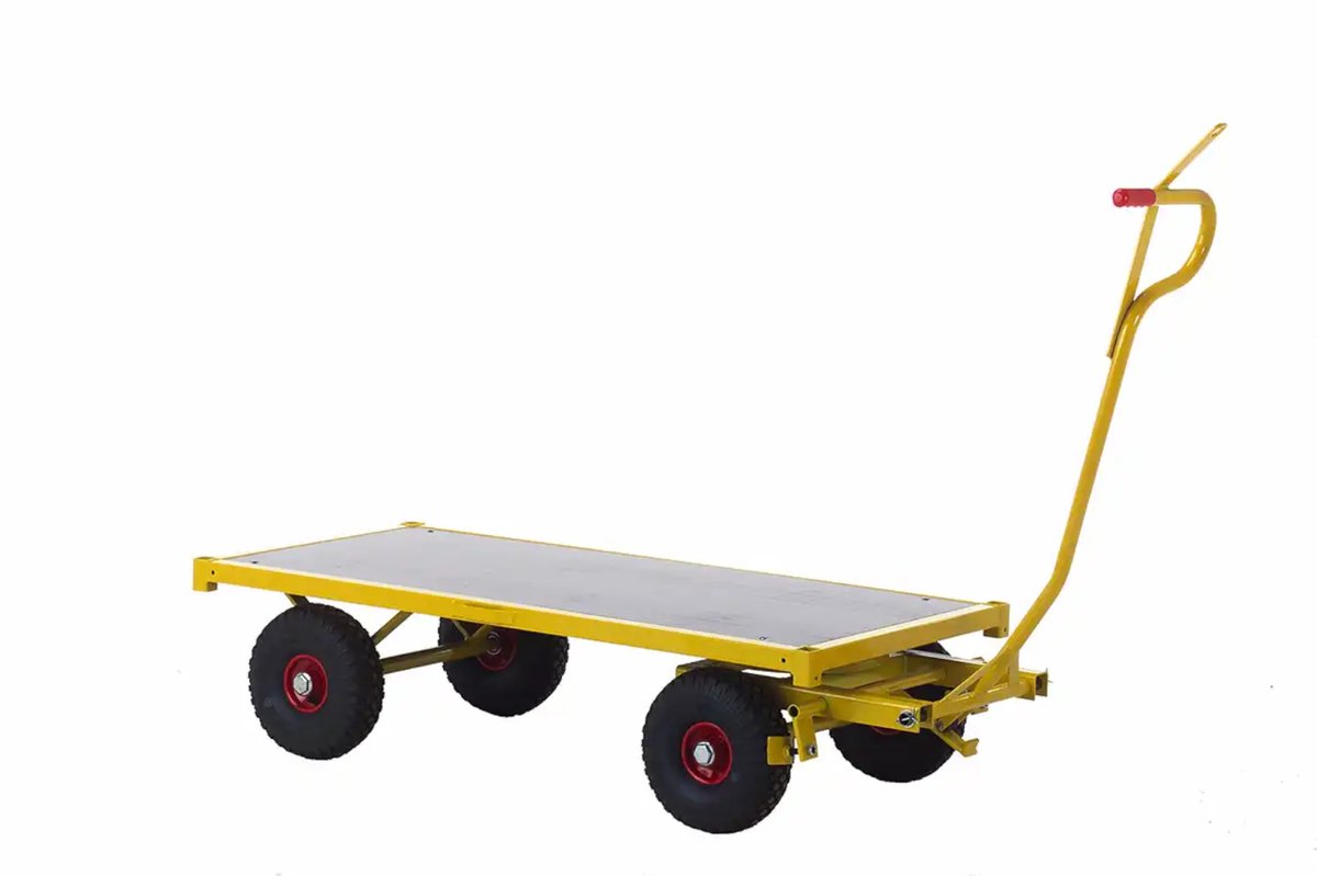 Ravendo Heavy Duty Transportwagen TW 1500 LOW - Draagvlak 1500x500 mm - Met remmen - Draagvermogen 1200 kg