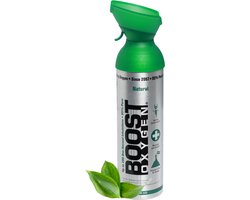 Boost Oxygen - Large 9L - Natural - 95% Pure Zuurstof - Tot wel 200 inhalaties van 1 sec - Ademhalingsondersteuning voor sport herstel, hoogte, prestaties en gezondheid - Zuurstoffles - 1x 9L