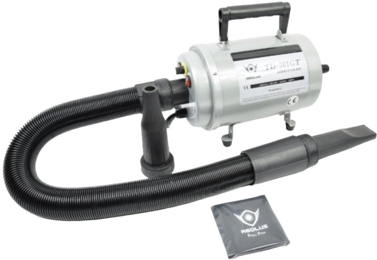 Waterblazer Aeolus Doodle Blaster 901GT - 2200 Watt - Hondenföhn Trimsalon - Voor Hond & Puppy - Met warmte element - Met 2 spuitmonden