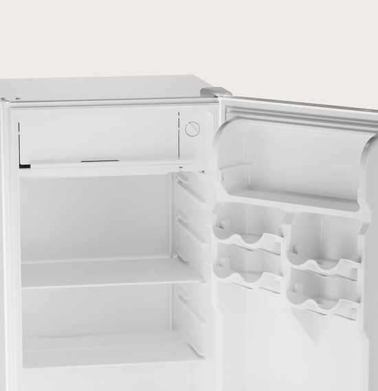 Mini Koelkast - Compact Koelapparaat - Kleine Ruimtes - Energiebesparend 85 kWh/jaar - Hoogte 83 cm - Wit — afbeelding 3