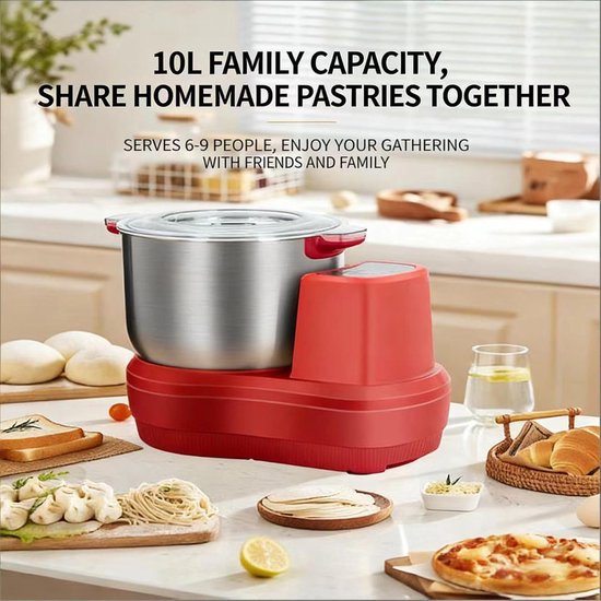 Keukenmachine Mixer - Deegmachine Bakmachine - Brood Knoedels Maken - 10L Kom Fermentatie - 35x27x44cm — afbeelding 3