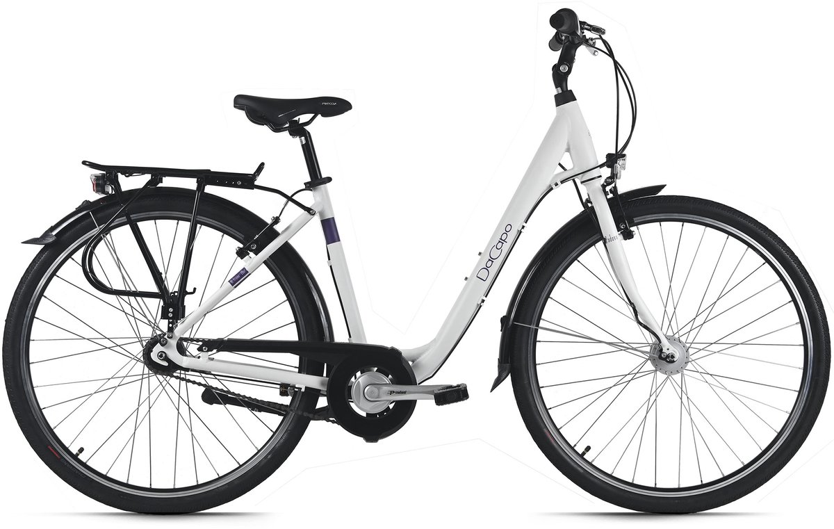 DaCapo damesfiets 28'' Padova wit 3 versnellingen framemaat 48 cm