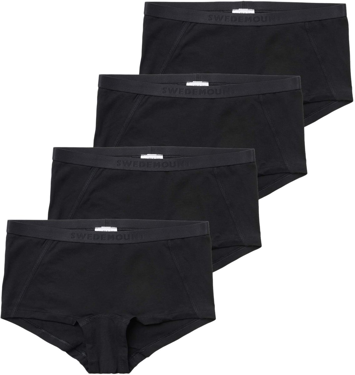 Swedemount Hipster katoen 4-pack – dames hipsters – Maat S