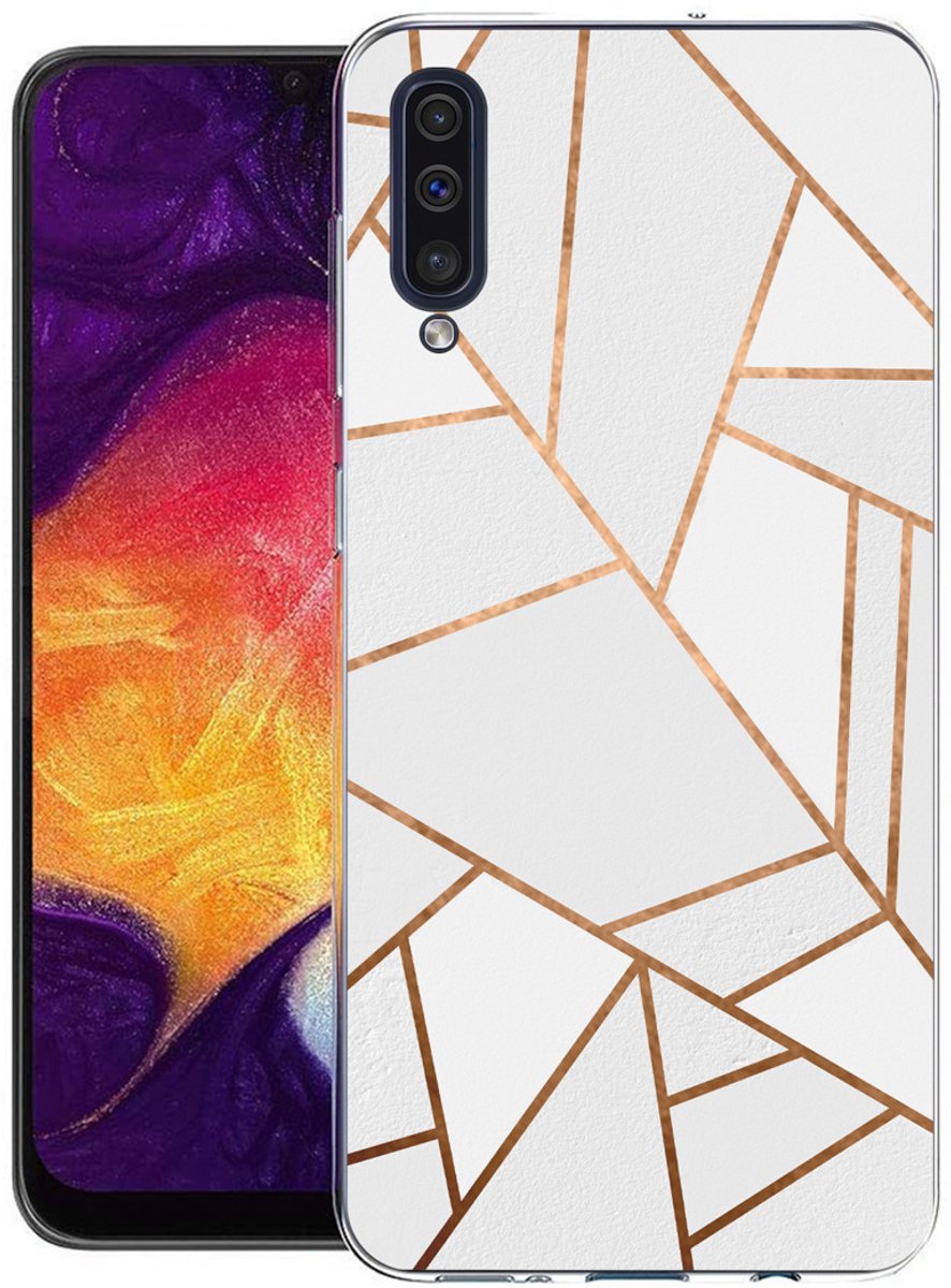 imoshion Hoesje - Geschikt voor Samsung Galaxy A30s / A50 - Design hoesje - White Graphic