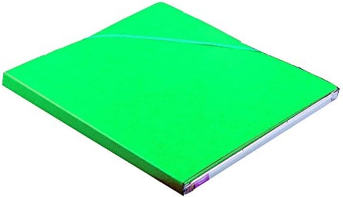 Documenten Map - Opbergmap - Papieren Archiveren - Elastische Sluiting - A4 Formaat - Groen