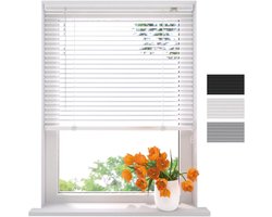 Aluminium Jaloezie - Raamdecoratie - Privacy Instellen - Vochtbestendig - 170x175 cm - Wit