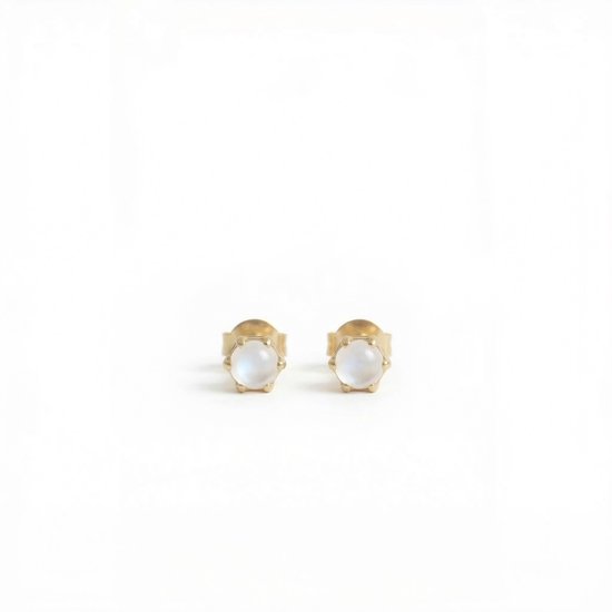 Oorknopjes Geboortesteen Juni Maansteen Goud | cadeau dames