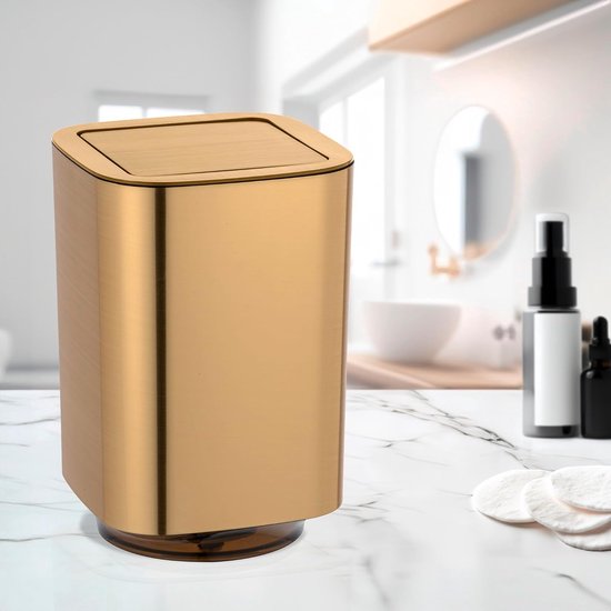 Schwingdeckeleimer Auron Gold van Wenko — afbeelding 2