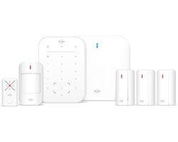 ELRO AS98S Home2 Slim Draadloos Alarmsysteem – Wifi – GSM Functie – Als Beste Getest – Met Basisstation, Controlepaneel, Bewegingsmelder, 3x Deur/Raam Contact en Afstandsbediening