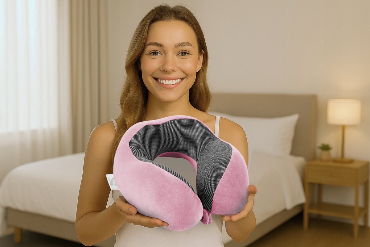 Medi Sleep Serie - Reiskussen - Memory Foam - Ergonomisch - Nek Ondersteuning