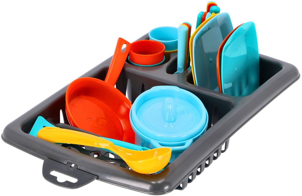 Afdruiprek Met Servies - Afdruiprek Met Servies