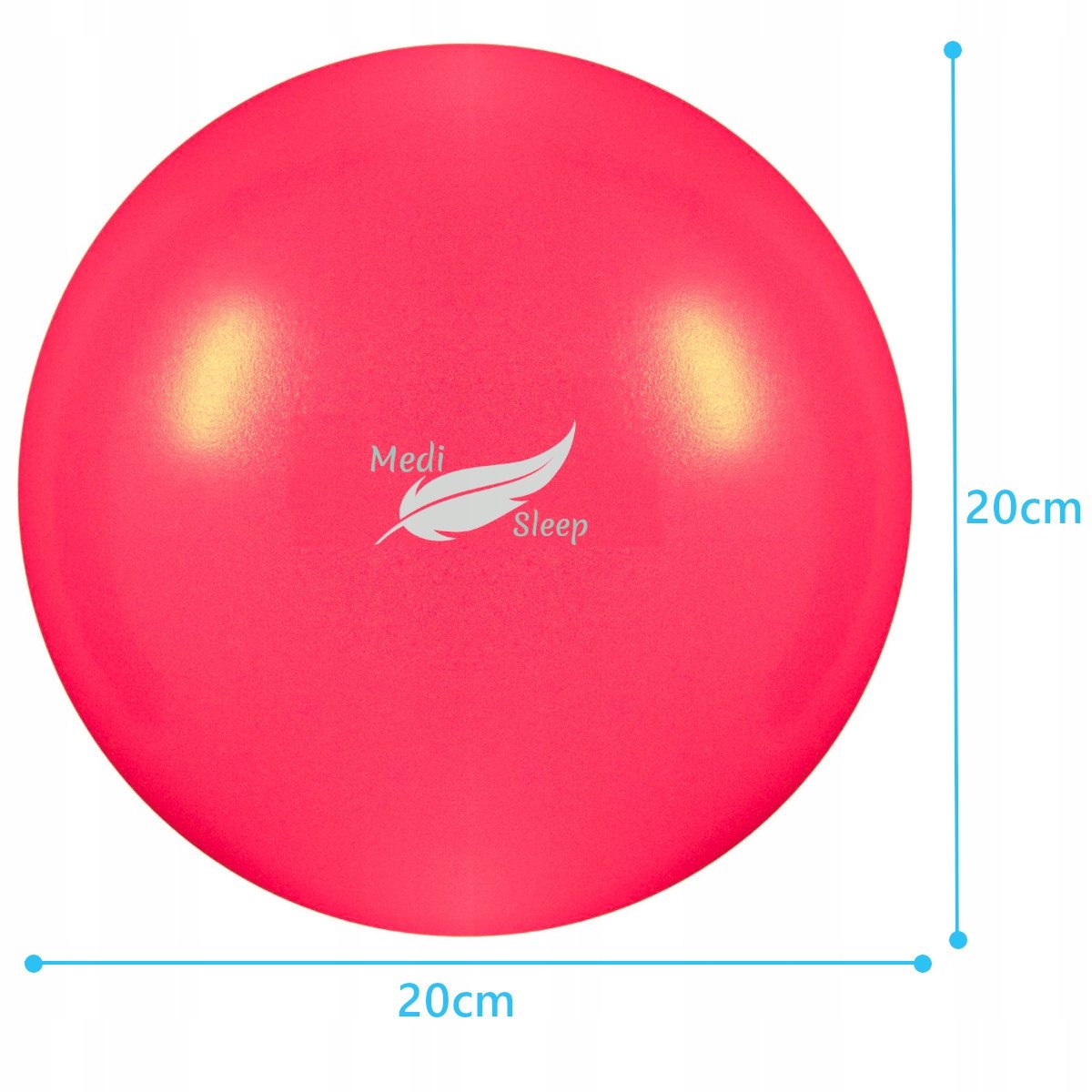 Medi Sleep - Pilatesbal - 20 CM - Rood - PVC