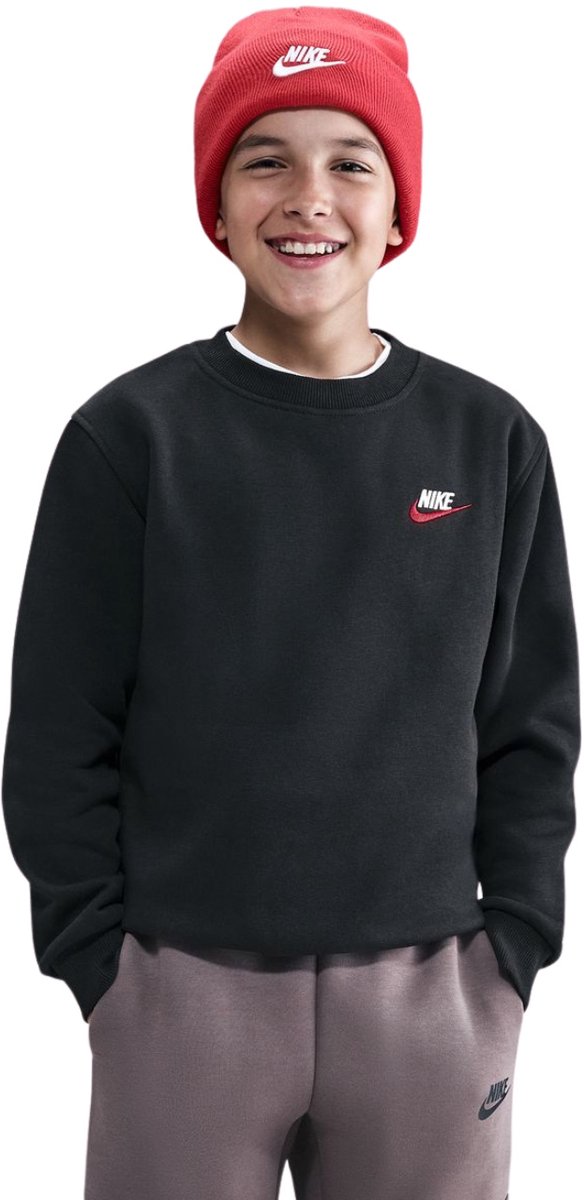 Nike Sportswear Club Fleece Fleece Trui Kinderen Zwart - Maat L