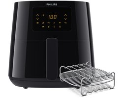 Philips Airfryer Essential 3000 Series - HD9270/96 - 6,2 liter (XL) - Heteluchtfriteuse - Warmhoudfunctie - 14 in 1 kookfuncties - Met spiesjes & grillrooster