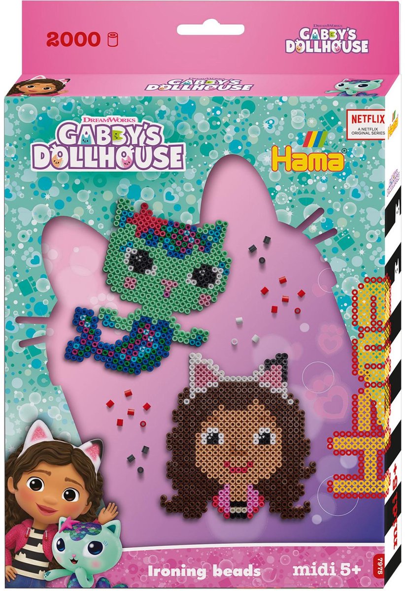Hama Strijkkralen 2000 stuks - Gabby's Dollhouse — afbeelding 4