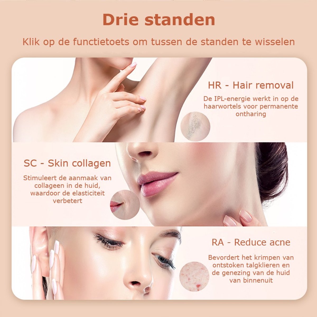 IPL Laser Ontharingsapparaat - Ice Cooling - 999.999 flitsen thumbnail 4
