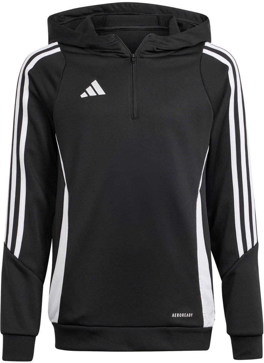 adidas Tiro 24 Training Hoodie Kinderen Zwart - Maat 140cm