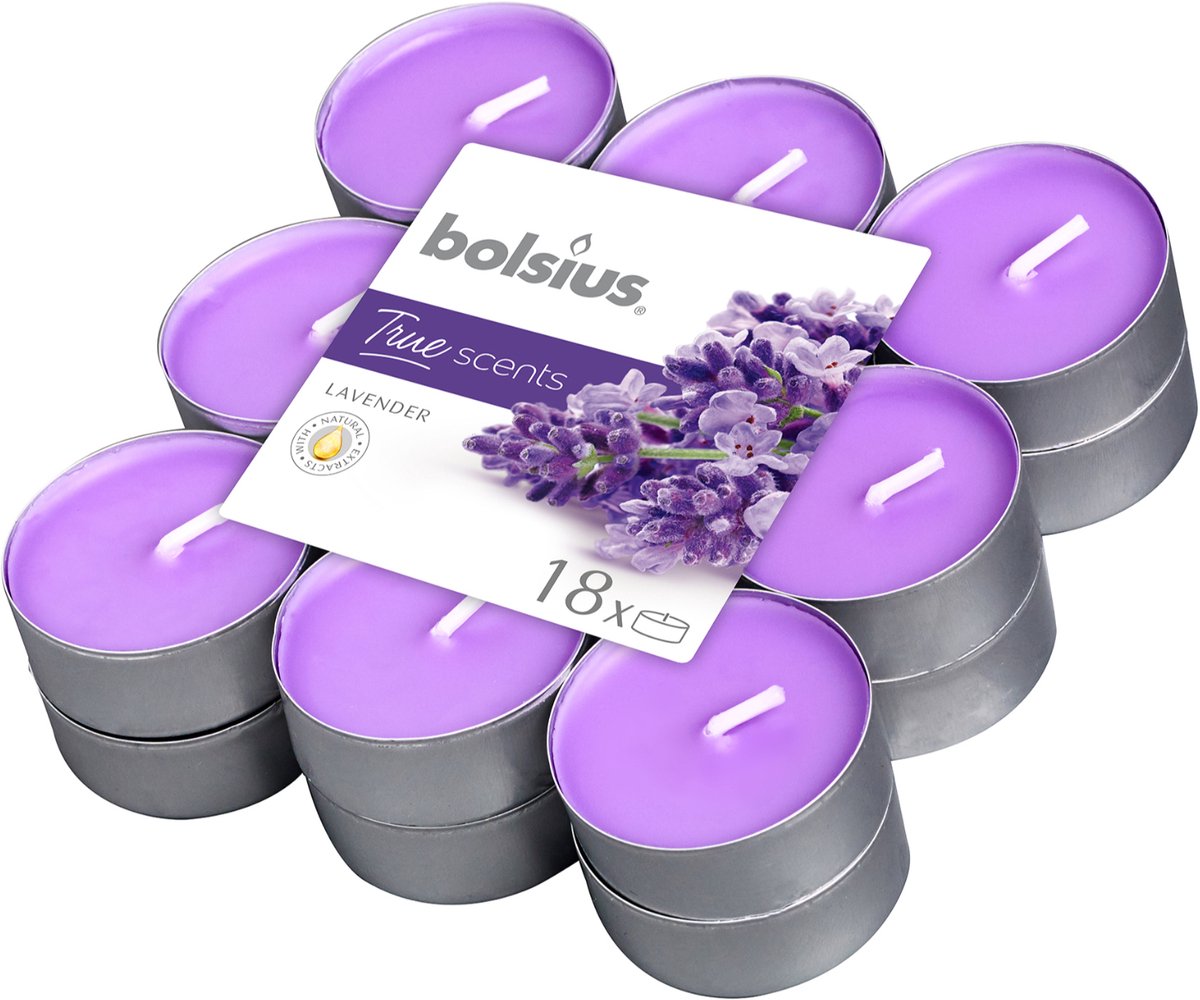 Bol.com Bolsius Geur Theelichten Lavender - 18 aanbieding