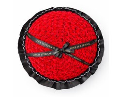 Rozen 200 Roses Boeket Stijl – Rood – Grote Rozenbox in Zwarte Geschenkdoos – Cadeau