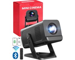 STOBE® Mini Cinema - Draagbare Mini beamer - Alles in één TV beamer - Mini projector geschikt voor smartphone Iphone en Andoid - 4K support - Ultra HD - WIFI - Bluetooth