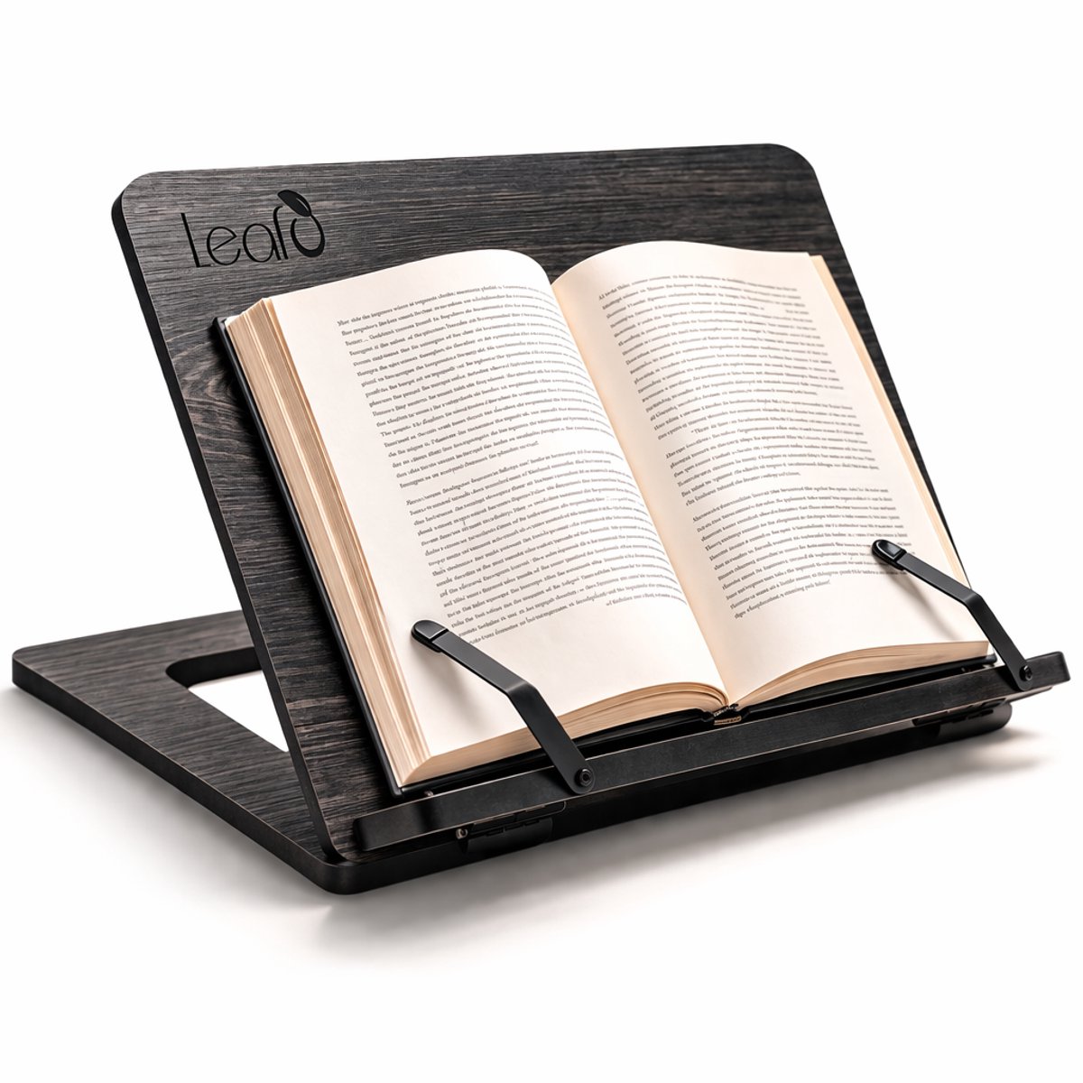 Leafu Boekenstandaard Hout - Kookboekstandaard - Tablet Standaard - Verstelbare Boekenhouder - Cambridge