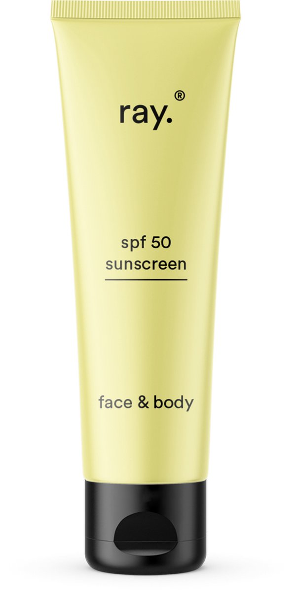 Ray - Minerale Zonnecrème SPF50 - 50ml - UVA/UVB - Plakt niet - Voor Het Hele Gezin
